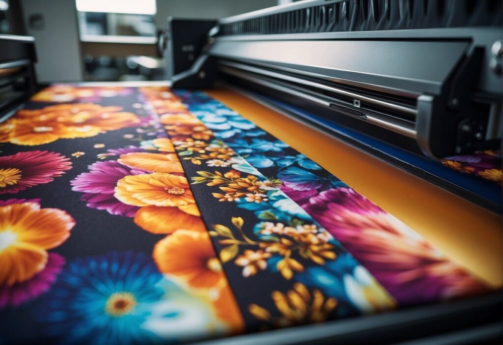 sublimation printer printing arts on the material 1024x702